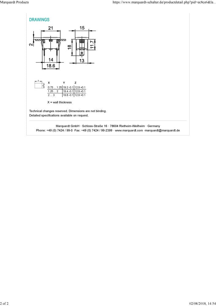 Marquardt Rocker Switches - Series 1800