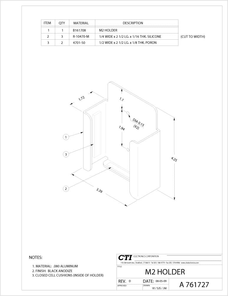 CTI Plug-n-Play Medical Mouse Pointer - M20U6-N3W Series