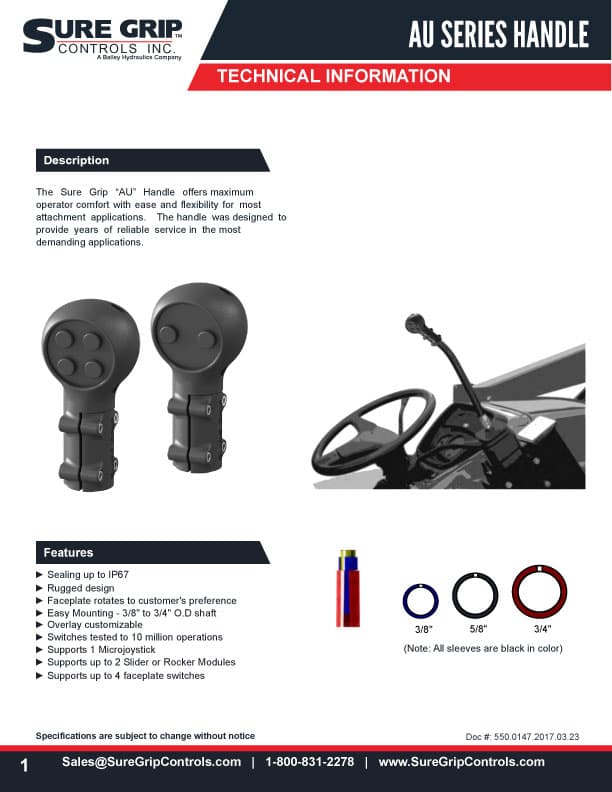 Sure Grip AU Control Grips