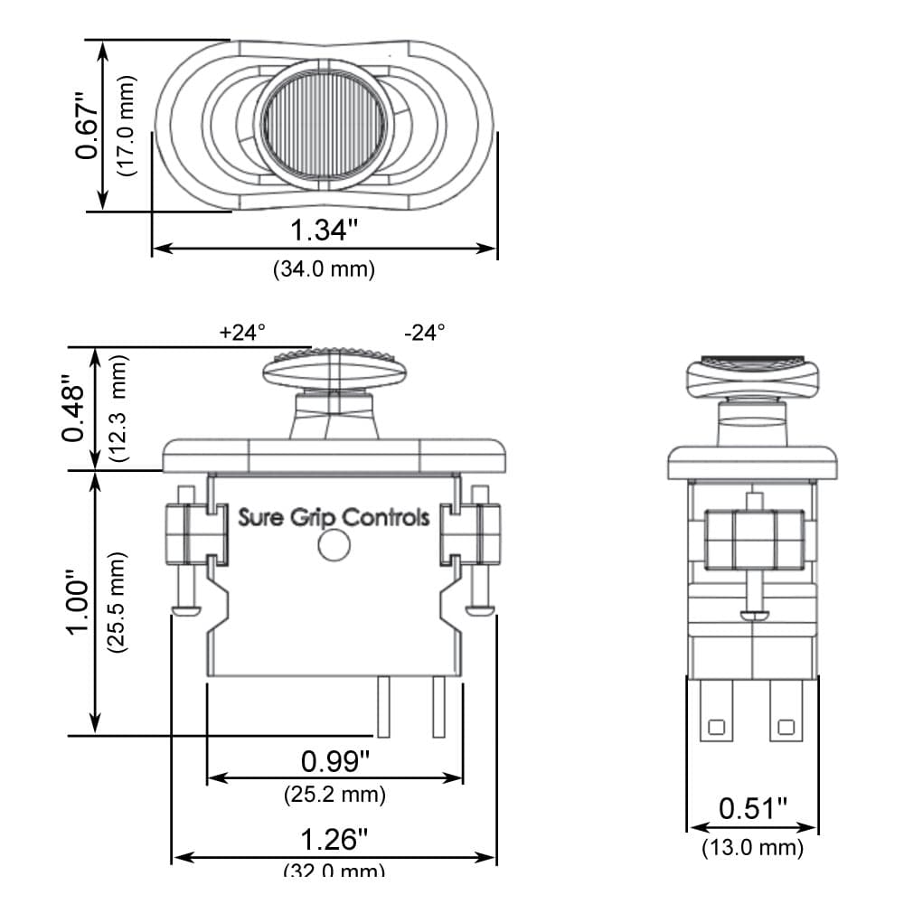 Sure Grip Slider Module Thumb Controls